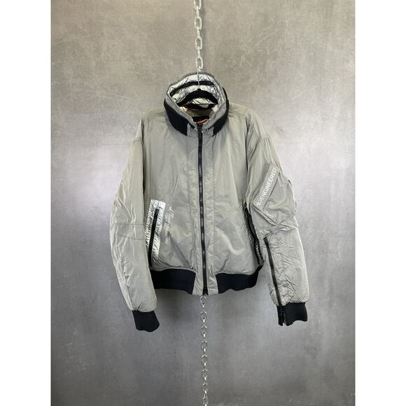 Jordan 23 Engineered iridescent‎ silver puffer bomber $350 - Picture 2 of 10
